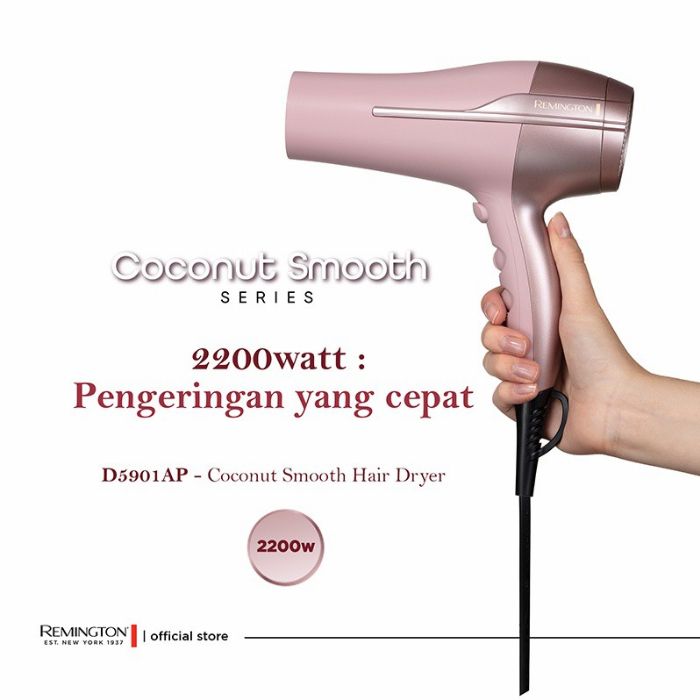 Remington Pengering Rambut Coconut Smooth Hair Dryer D5901